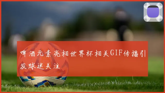 啤酒元素亮相世界杯相关GIF传播引发球迷关注