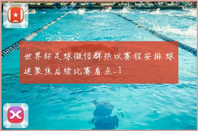 世界杯足球微信群热议赛程安排 球迷聚焦后续比赛看点_1